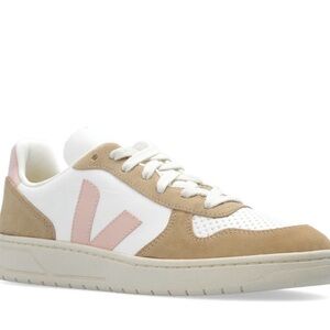 Veja V-10 Pink & Tan Sneakers